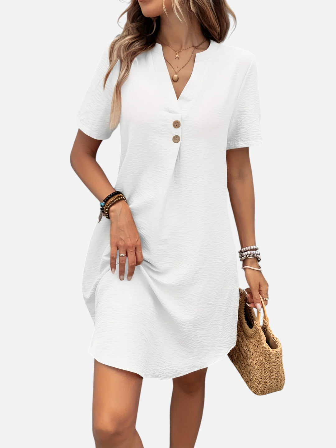 Women’s Midi Dress Lightweight Summer Spring Outfit Casual Elegant