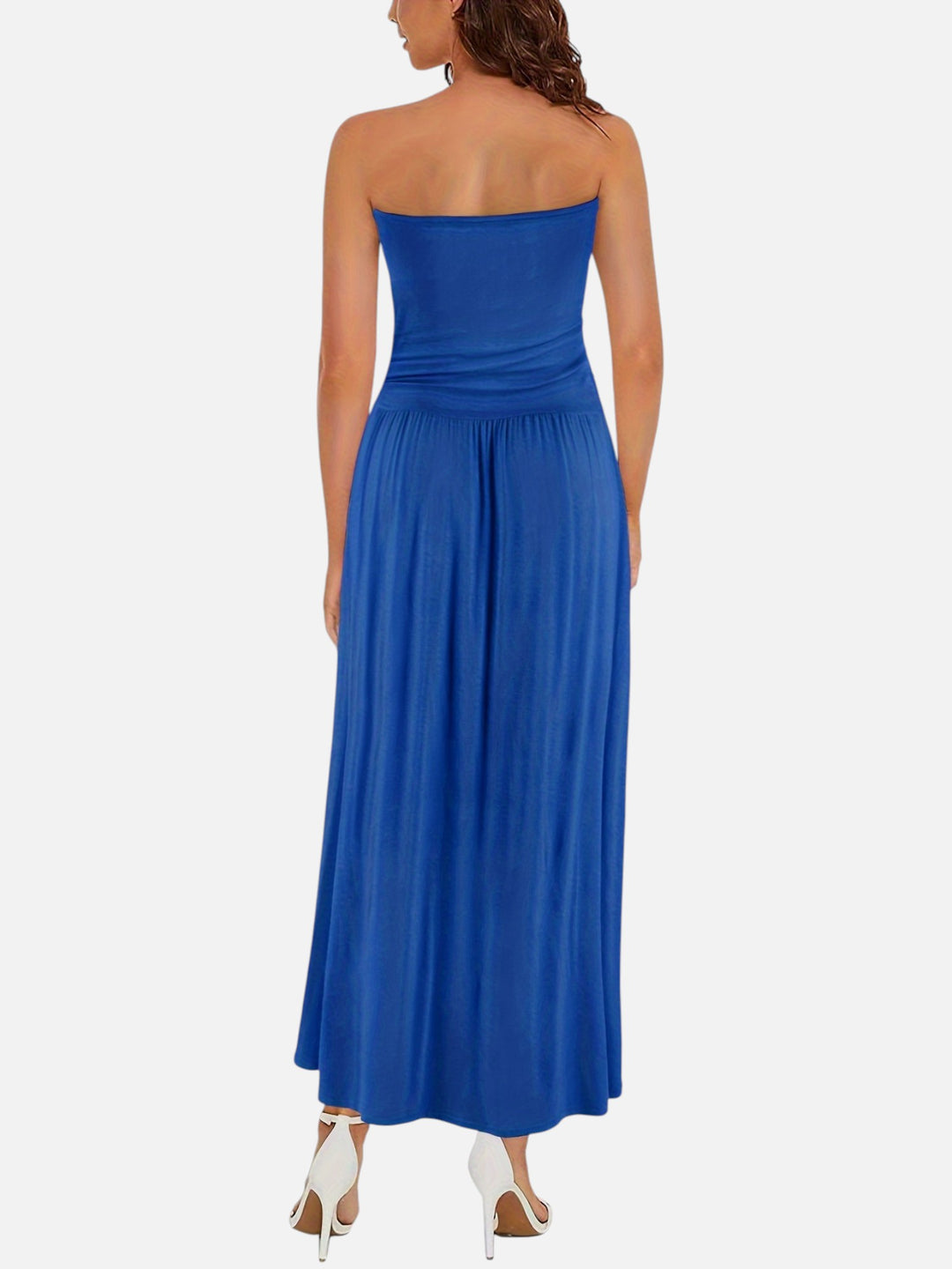 Women's Strapless Dress for Evening Events Slim Fit Waist