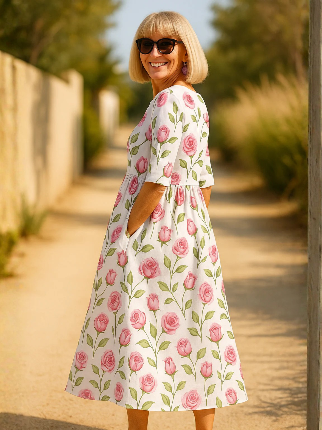 Women’s Midi Dress for Women Relaxed Fit Casual Everyday Wear