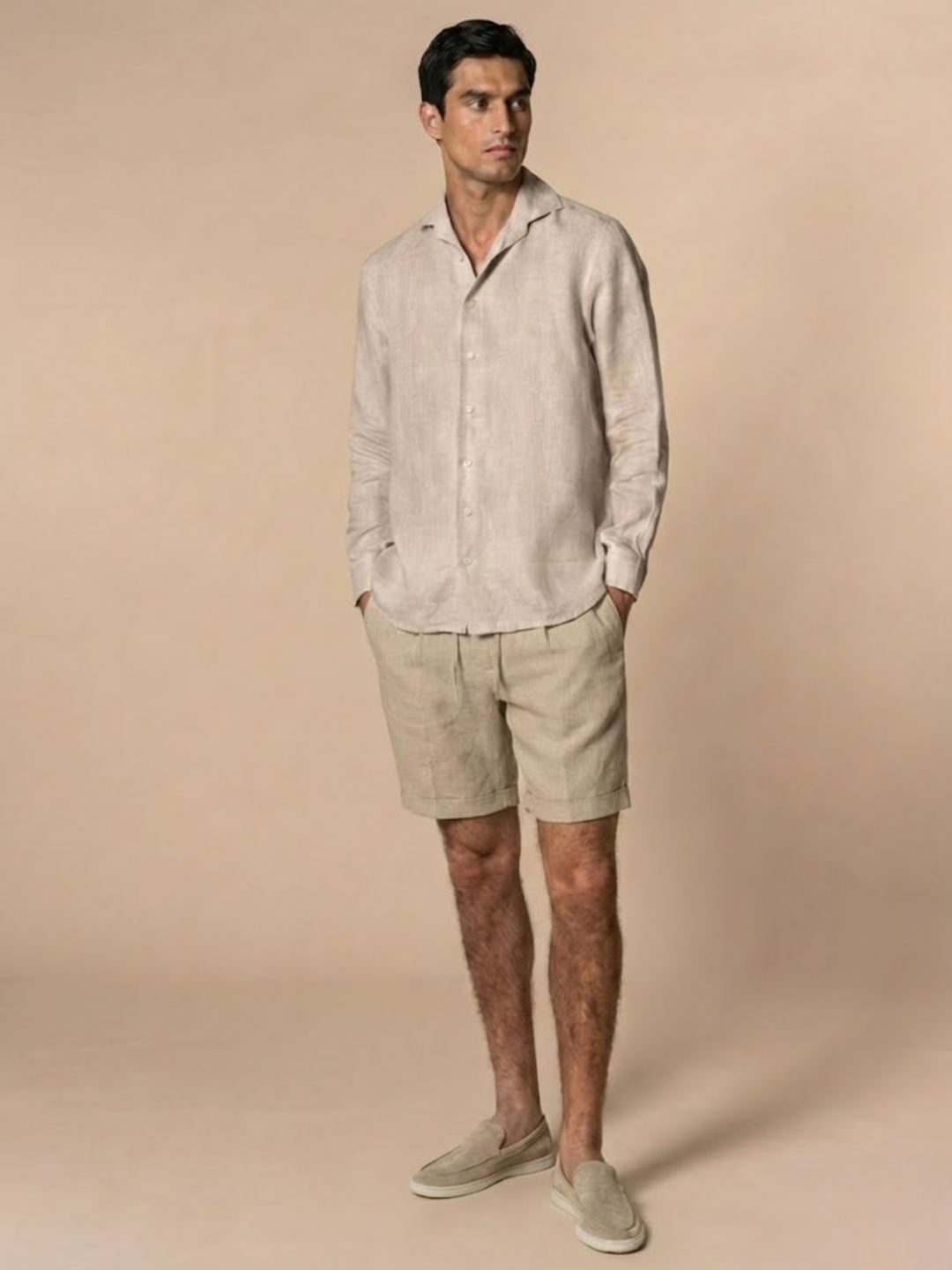 Men’s Linen Shorts for Summer Breathable Lightweight Comfort