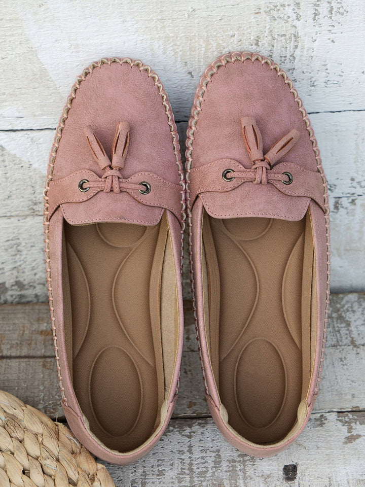 Women’s Vegan Leather Loafers Cushioned Support Work Casual Wear