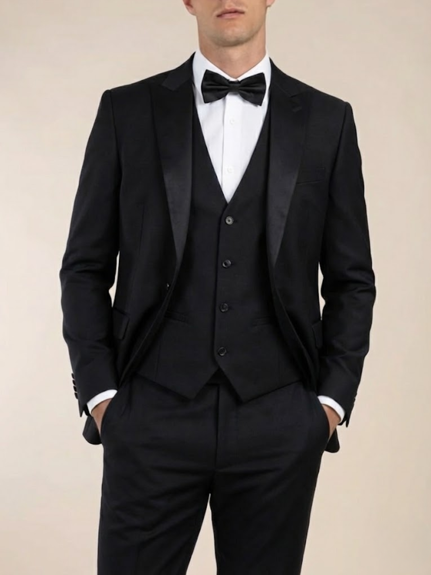 Aurevien | Men’s Tuxedo Three-Piece Suit – Heritage Elegance
