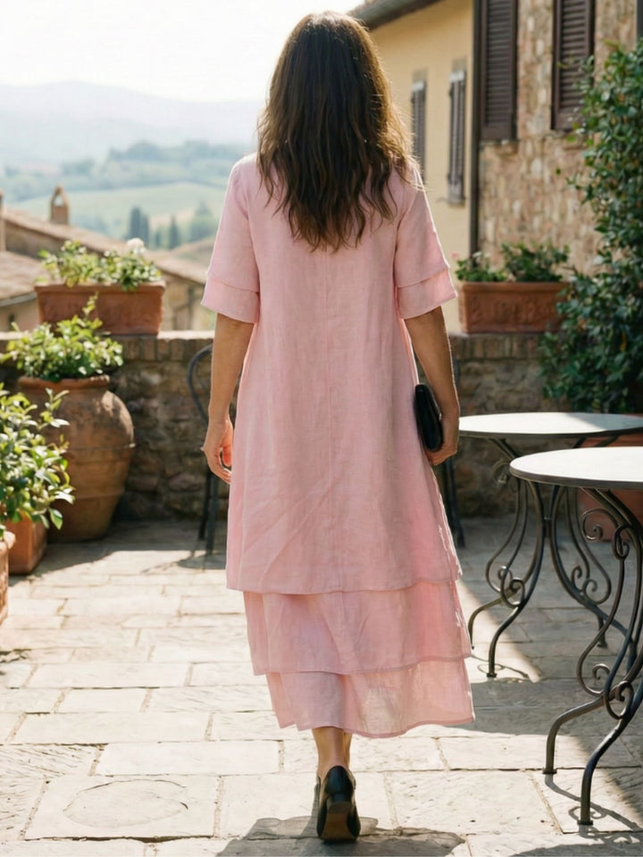 Women Soft Layered Dress Easy Wear Day to Evening Style