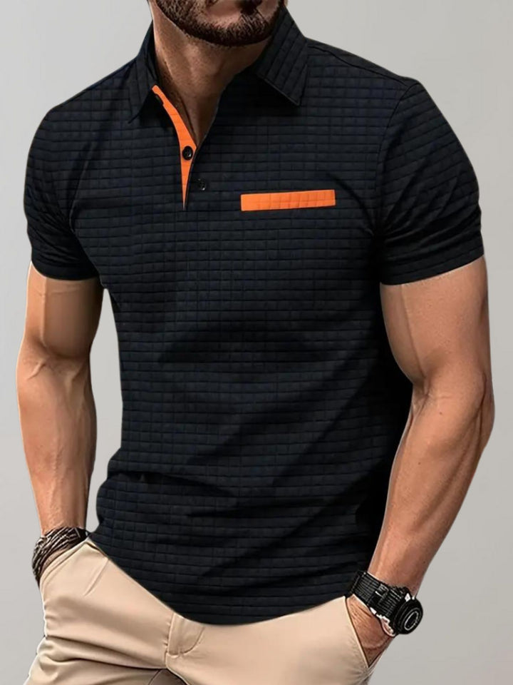 Athletic Fit Polo Shirt Men Smart Casual Everyday Wear