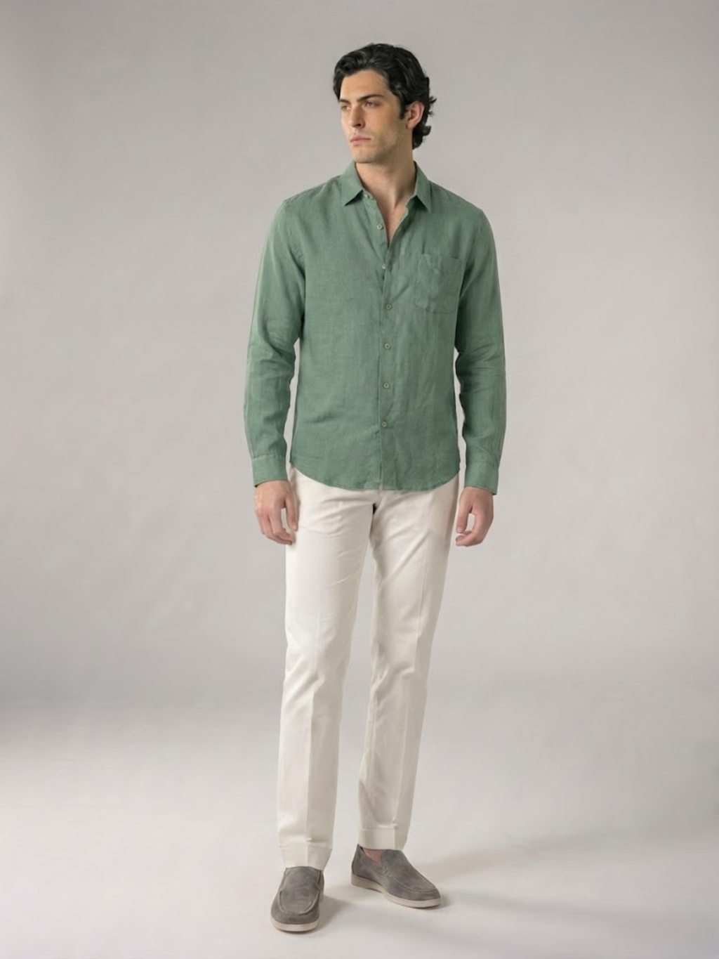 Linen Shirt Men’s Timeless Comfort Slim Fit Summer Top