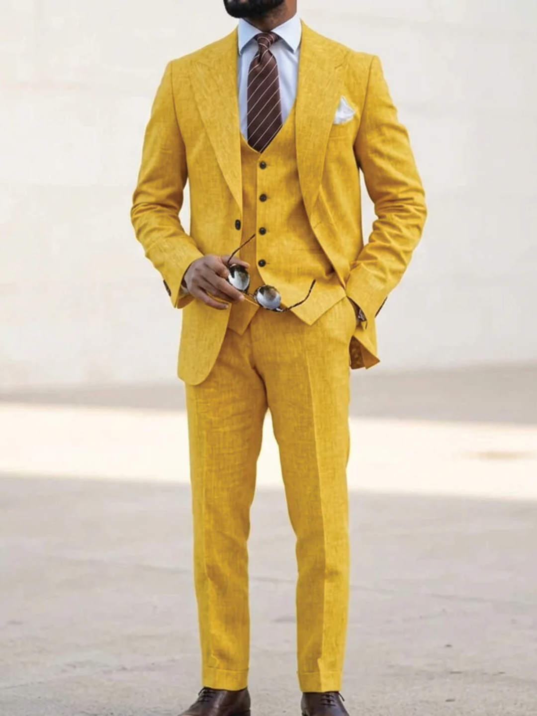 Men's 3 piece suit for wedding slim fit formal suit set