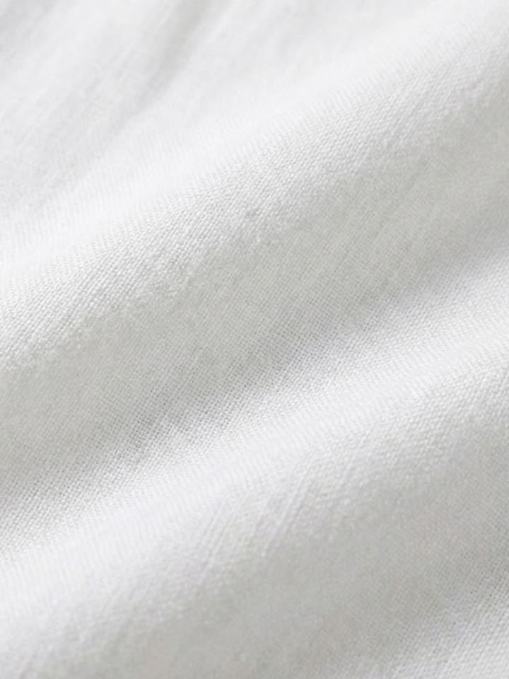 Men's Linen Short Sleeve Shirt for Summer Lightweight Breathable