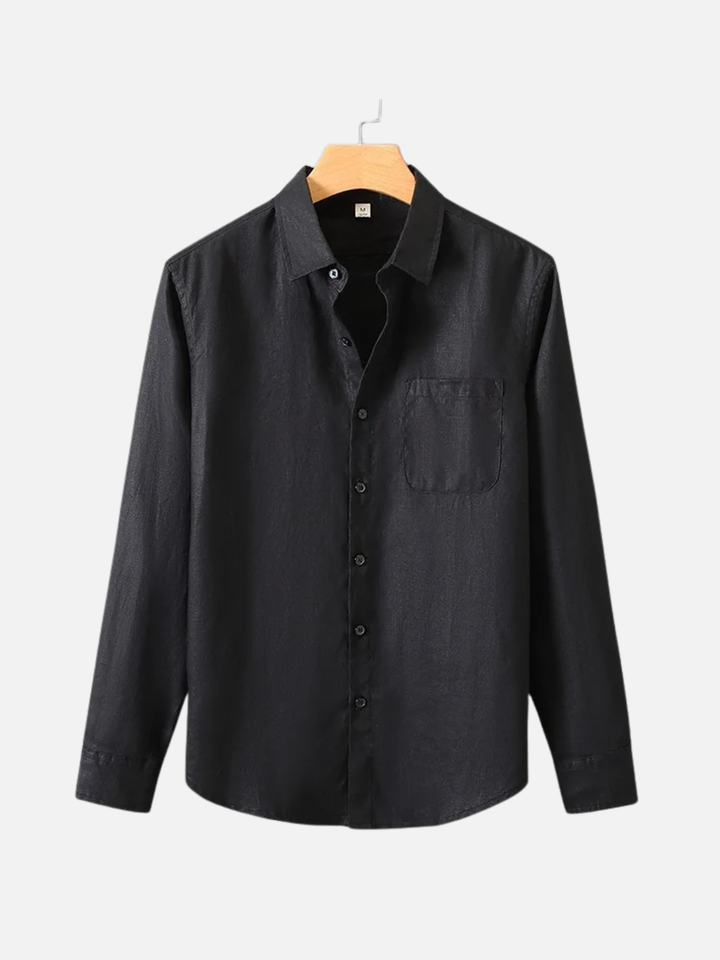 Linen Shirt Men’s Timeless Comfort Slim Fit Summer Top