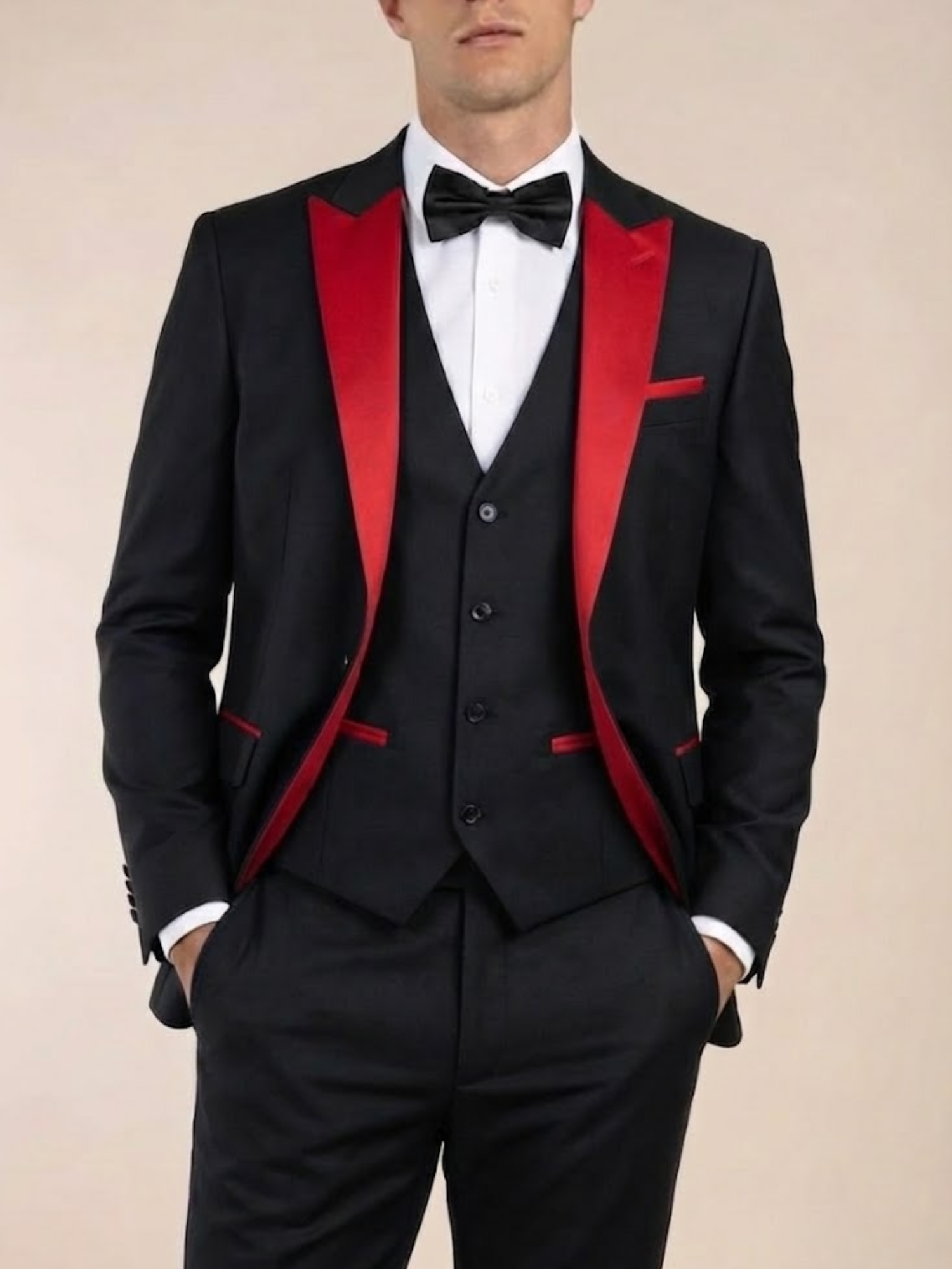 Aurevien | Men’s Tuxedo Three-Piece Suit – Heritage Elegance