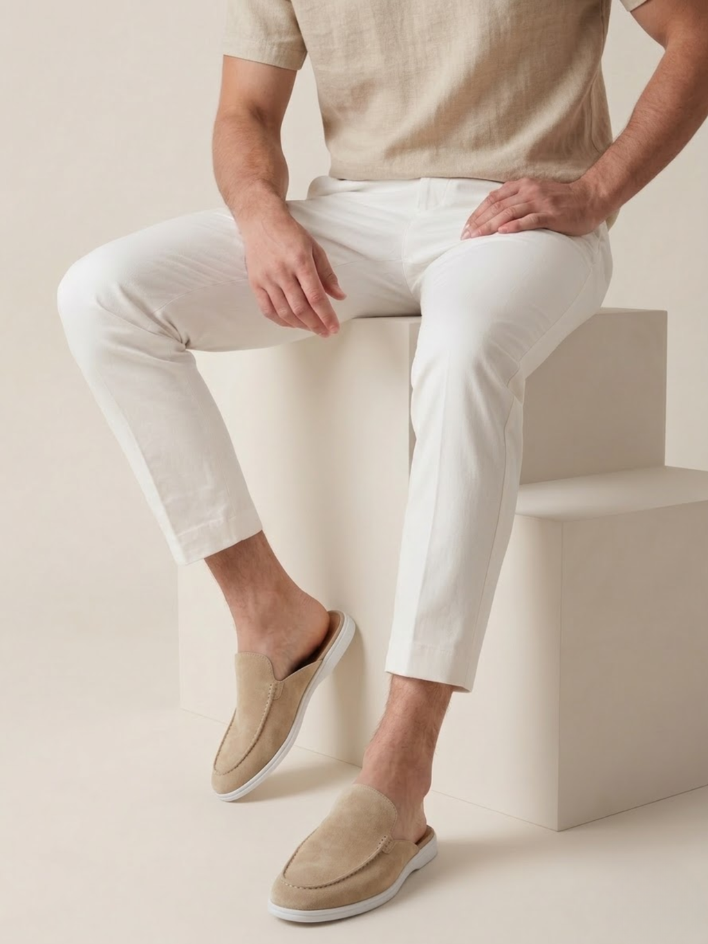 Men’s Slip-On Suede Mules – Premium Comfort Everyday Shoe