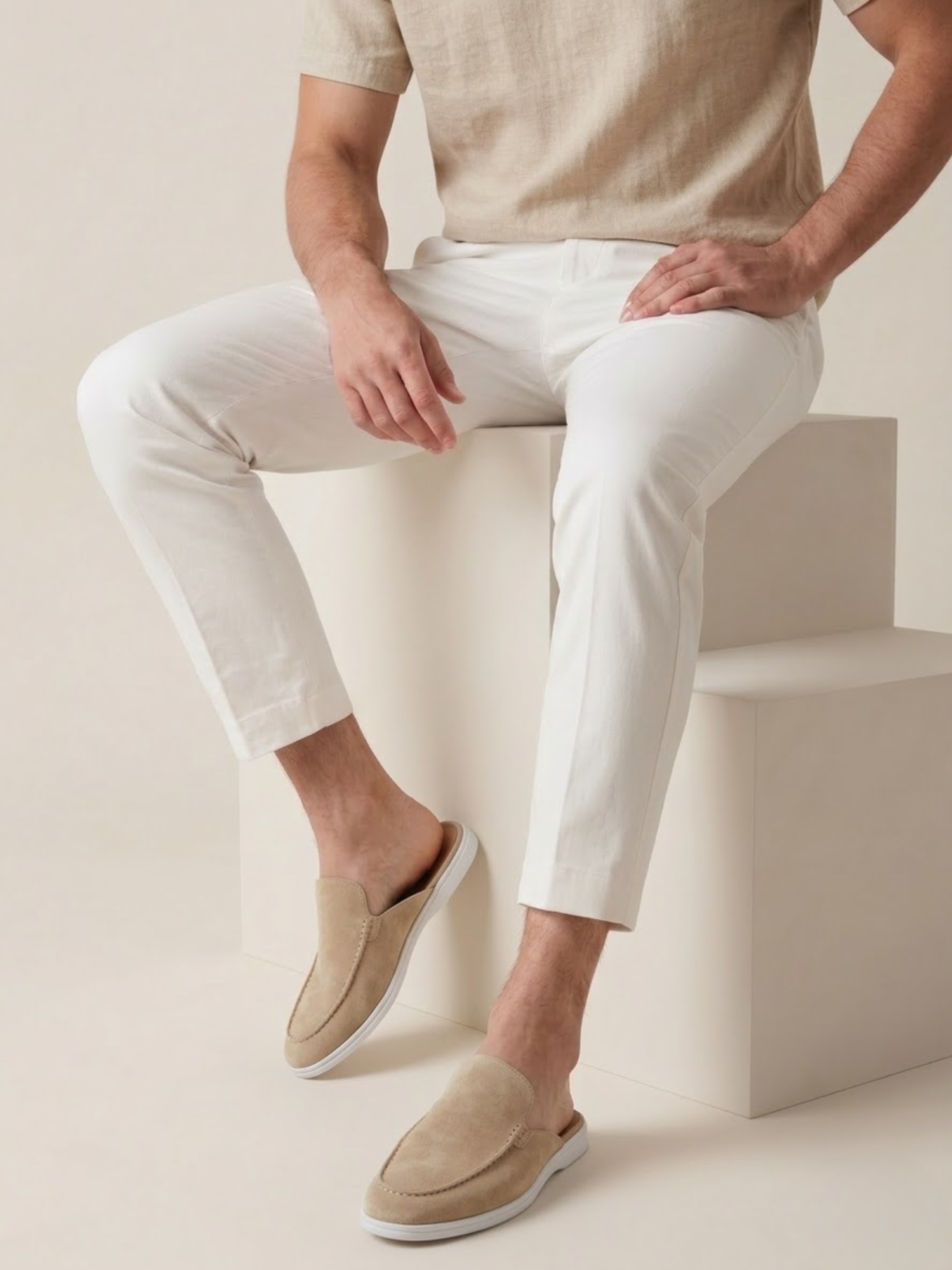 Men’s Slip-On Suede Mules – Premium Comfort Everyday Shoe