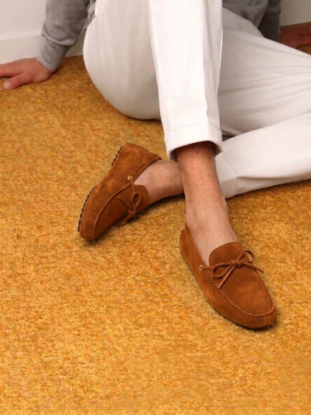 Men’s Suede Driving Shoes Soft Sole Comfortable Slip-On