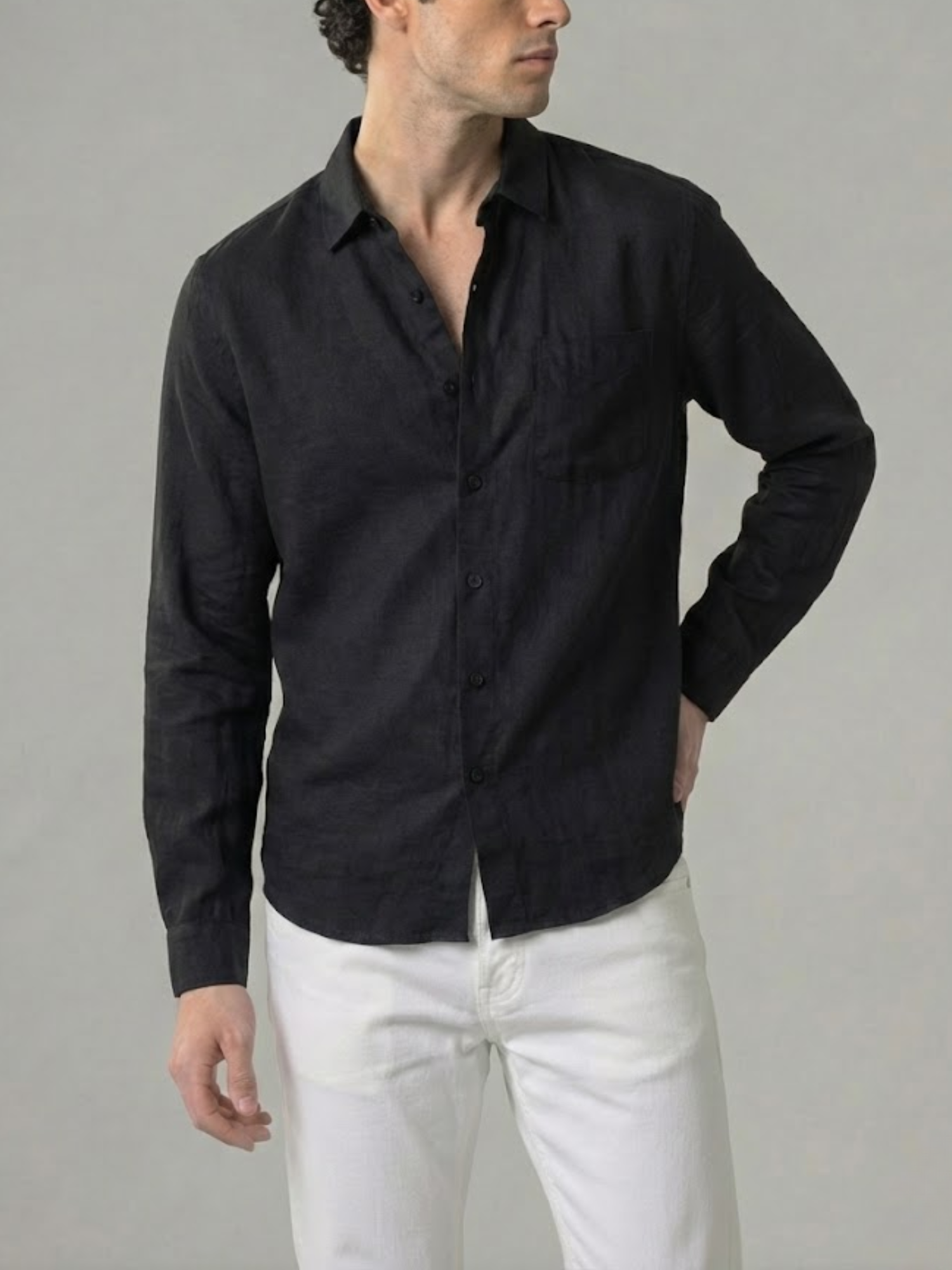 Linen Shirt Men’s Timeless Comfort Slim Fit Summer Top