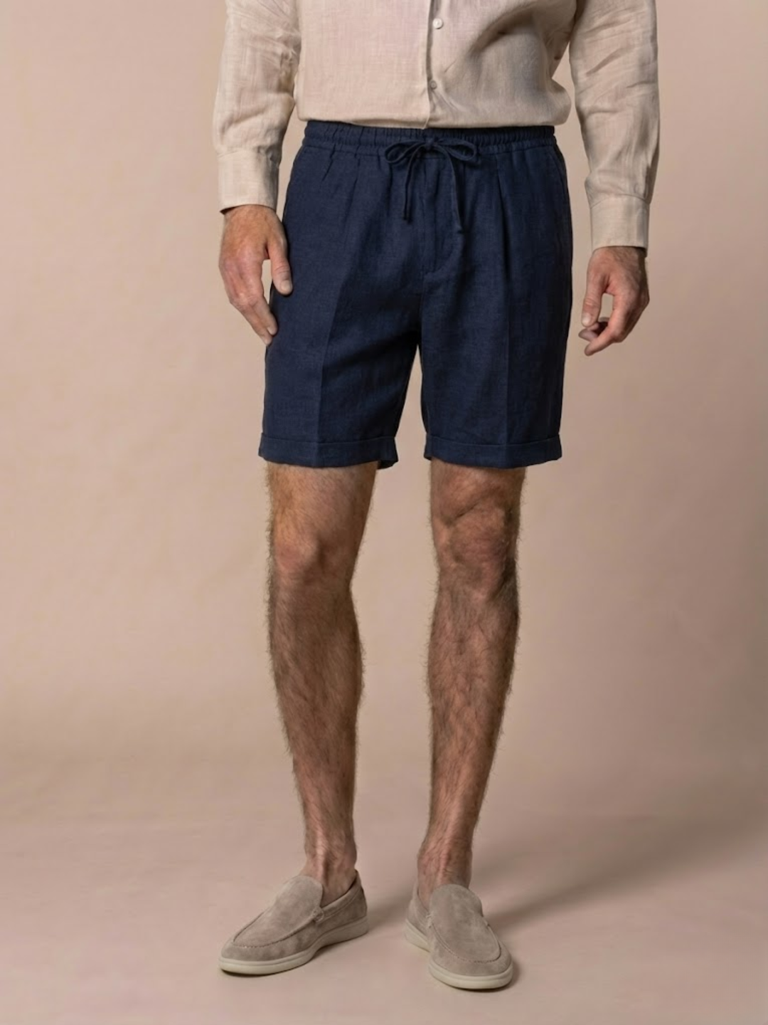 Men’s Linen Shorts for Summer Breathable Lightweight Comfort