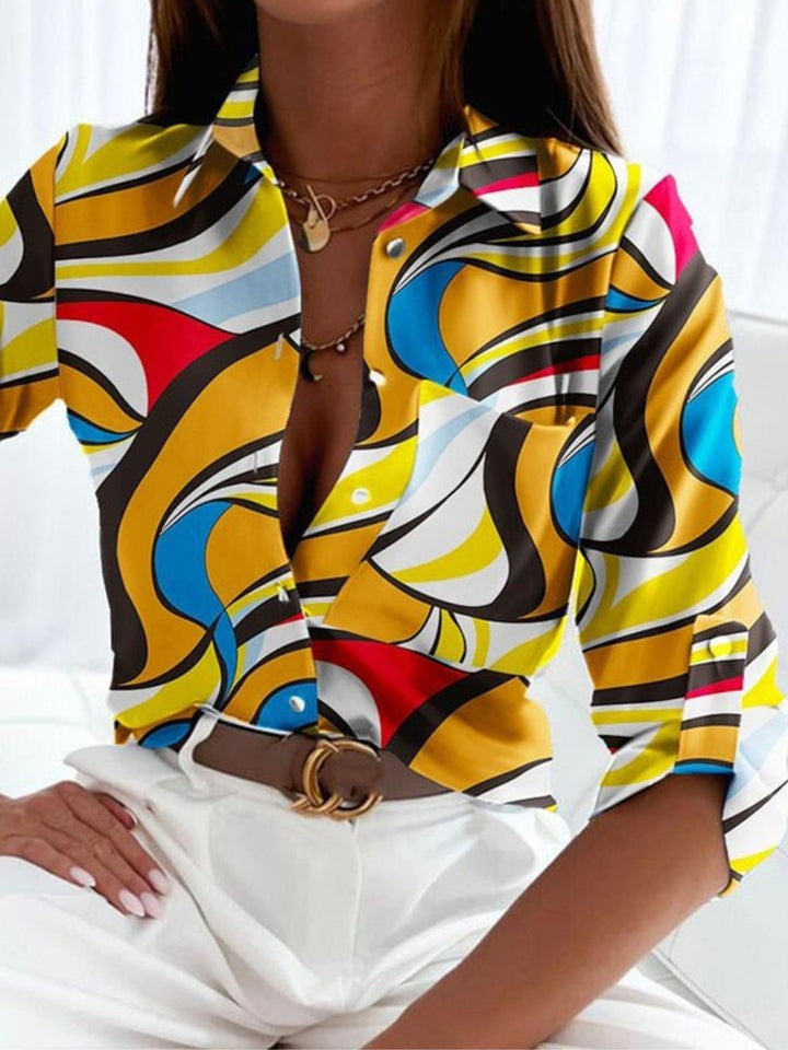 Blouse Timeless Button-Up Top for Casual or Office Wear