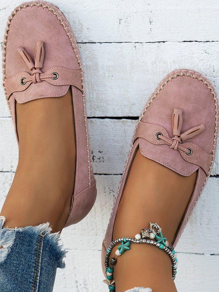 Women’s Vegan Leather Loafers Cushioned Support Work Casual Wear