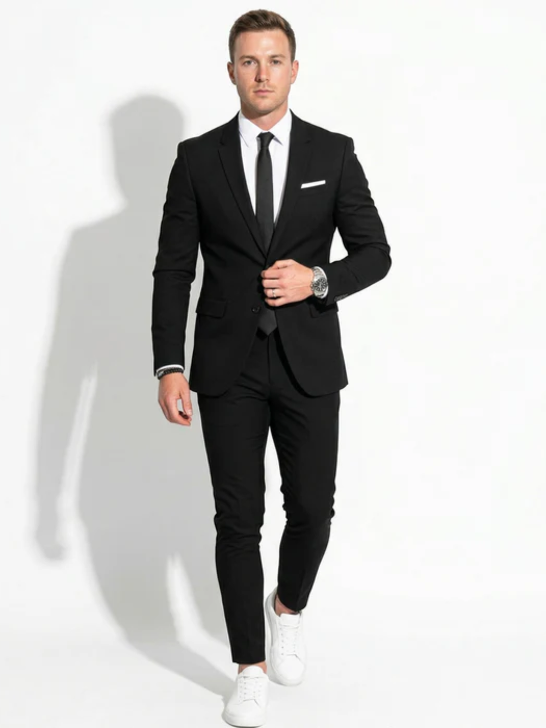 Men's slim fit wedding suit for groom modern tailored fit