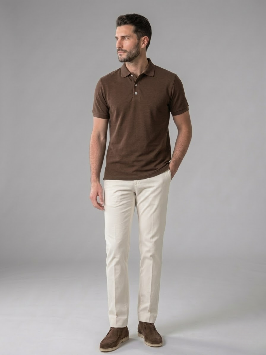 Men’s Polo Shirt Summer Casual Classic Fit