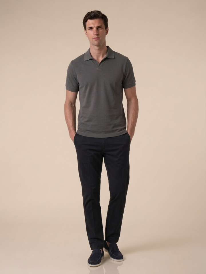 Men’s Short Sleeve Polo Soft Knit Comfortable Casual Wear