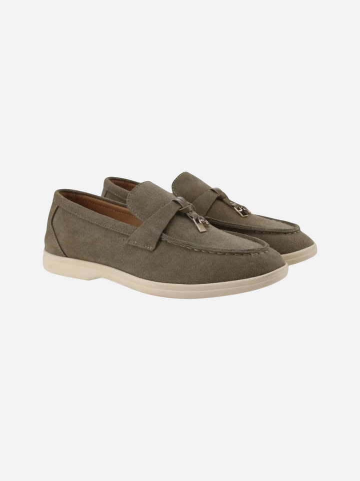 Women’s Suede Loafers Comfortable Slip-On Everyday Flats