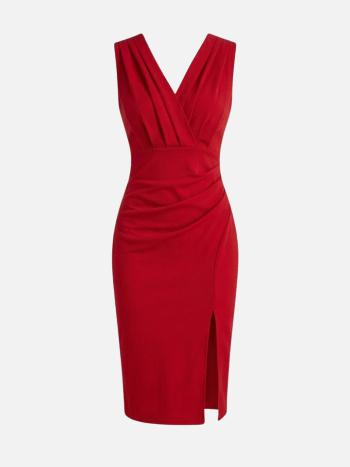 Women’s Formal Midi Dress Fitted Elegant Night Wear