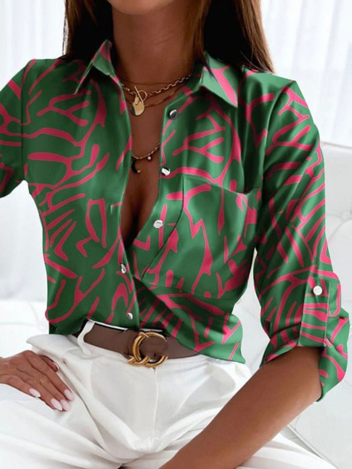 Blouse Timeless Button-Up Top for Casual or Office Wear