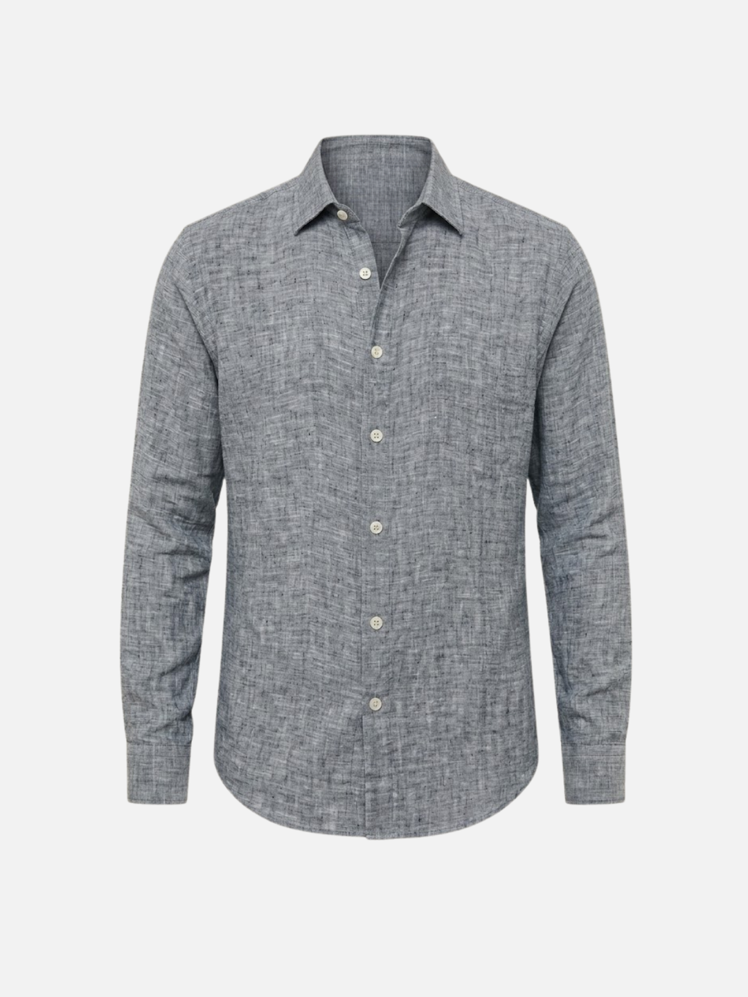Men’s Linen Shirt Breathable Summer Button-Up Classic Fit