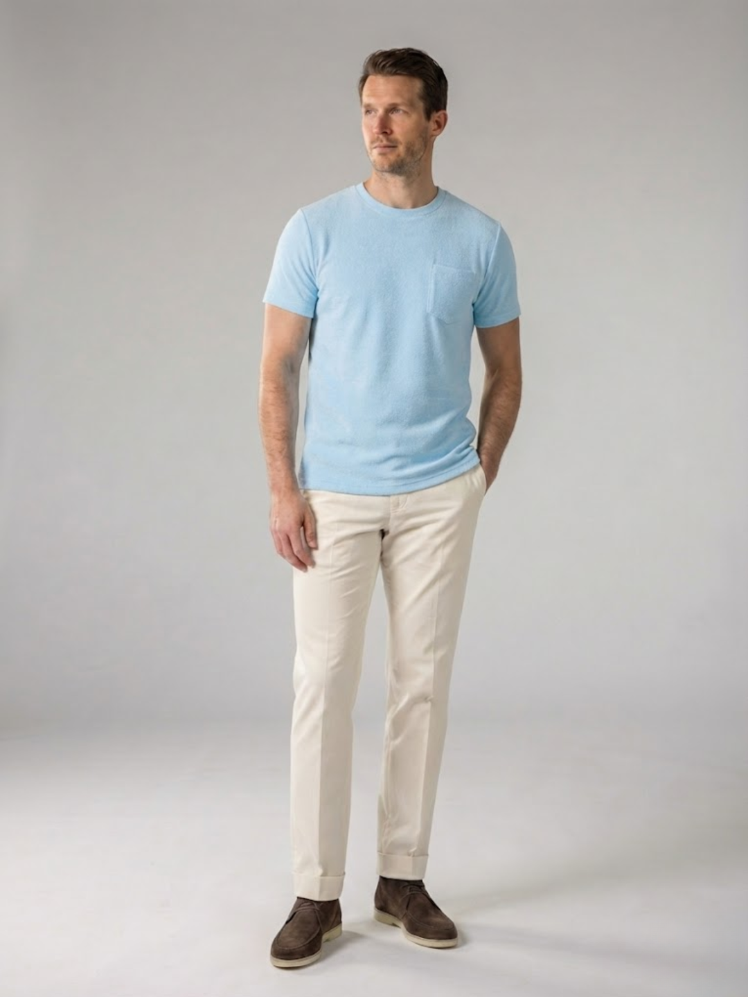 Men’s Polo Shirt – Comfortable Terry Towelling Fabric – Elegant Fit