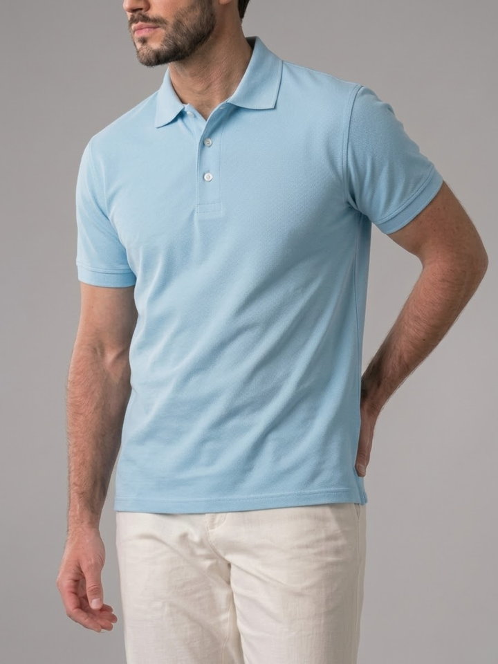 Men’s Polo Shirt Summer Casual Classic Fit