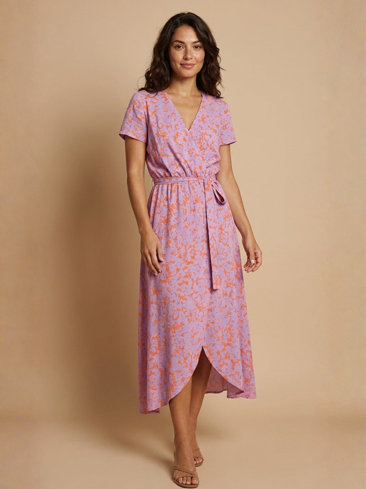 Wrap Dress Breathable Summer Outfit for Day to Evening Wear