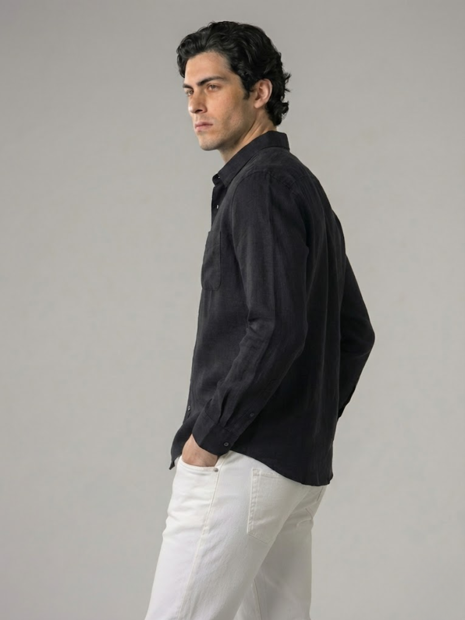 Linen Shirt Men’s Timeless Comfort Slim Fit Summer Top