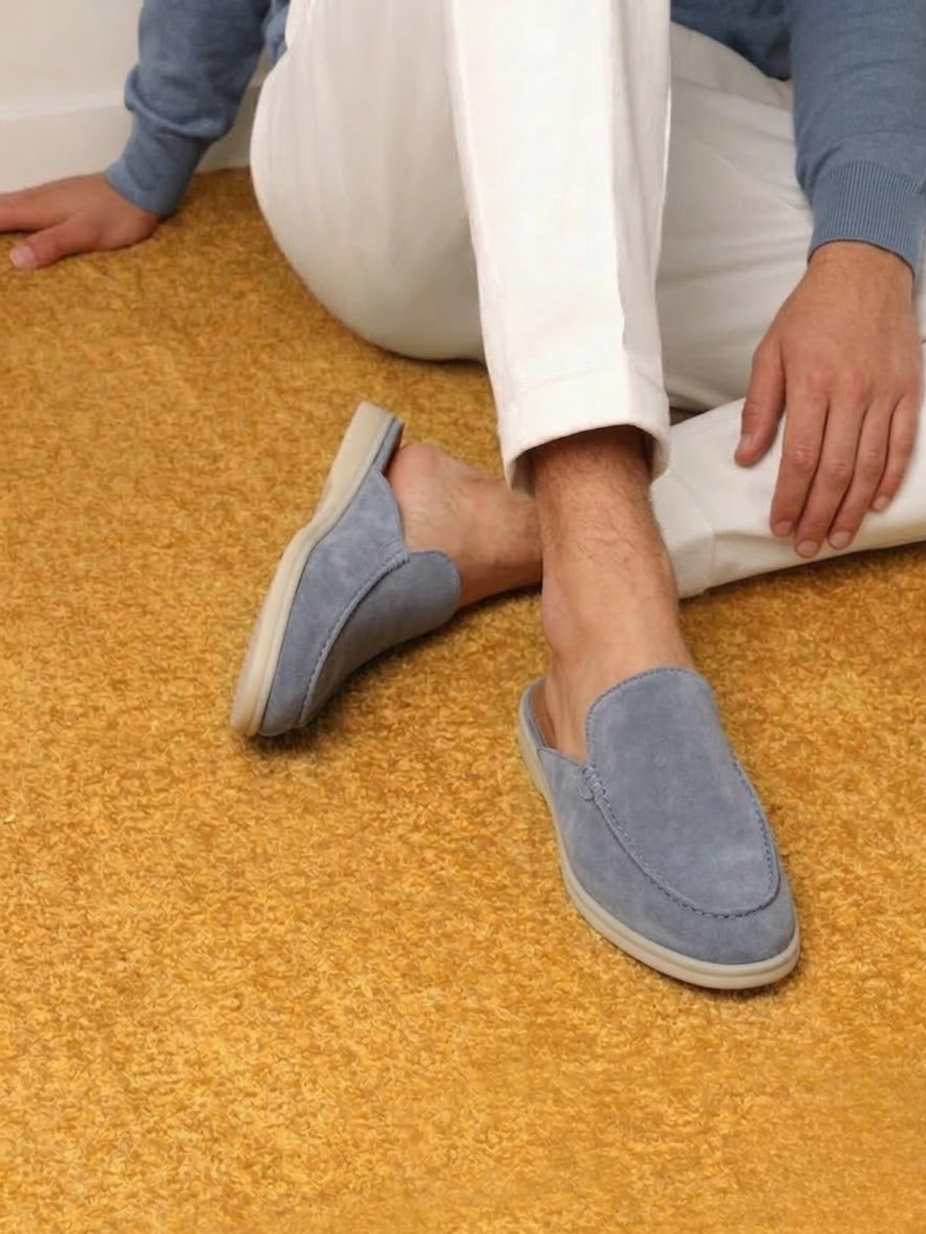 Men’s Slip-On Suede Mules – Premium Comfort Everyday Shoe