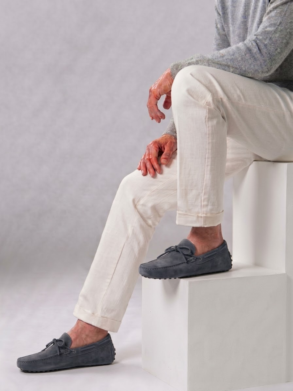 Men’s Suede Driving Shoes Soft Sole Comfortable Slip-On