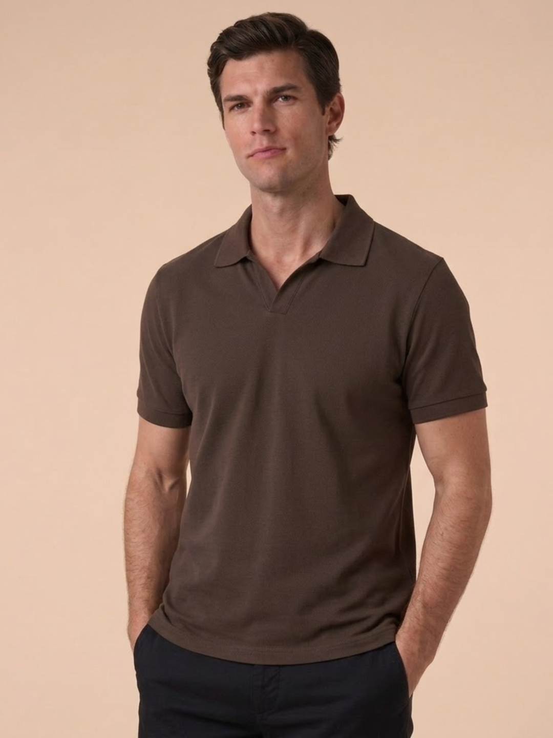 Men’s Short Sleeve Polo Soft Knit Comfortable Casual Wear