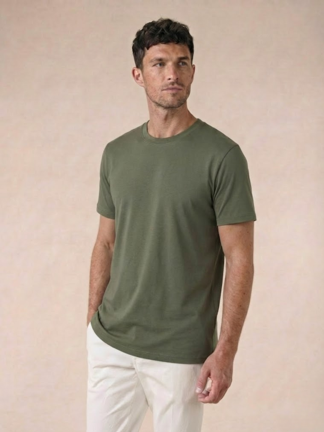 Men’s Premium Egyptian Cotton T-Shirt Soft Crew Neck Basic