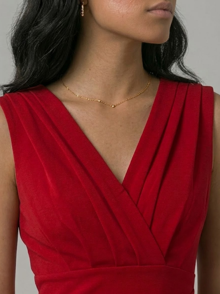 Women’s Formal Midi Dress Fitted Elegant Night Wear