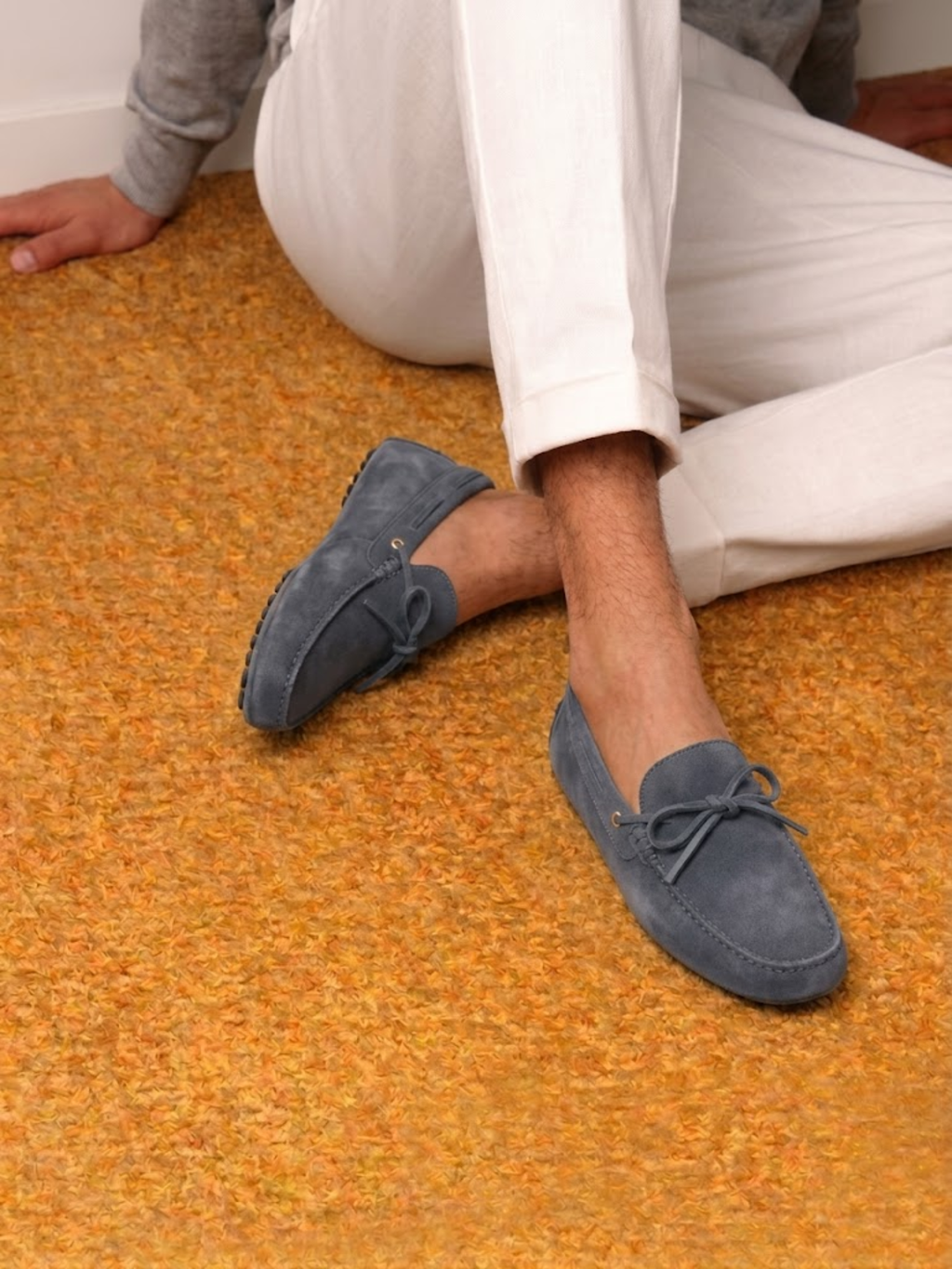 Men’s Suede Driving Shoes Soft Sole Comfortable Slip-On