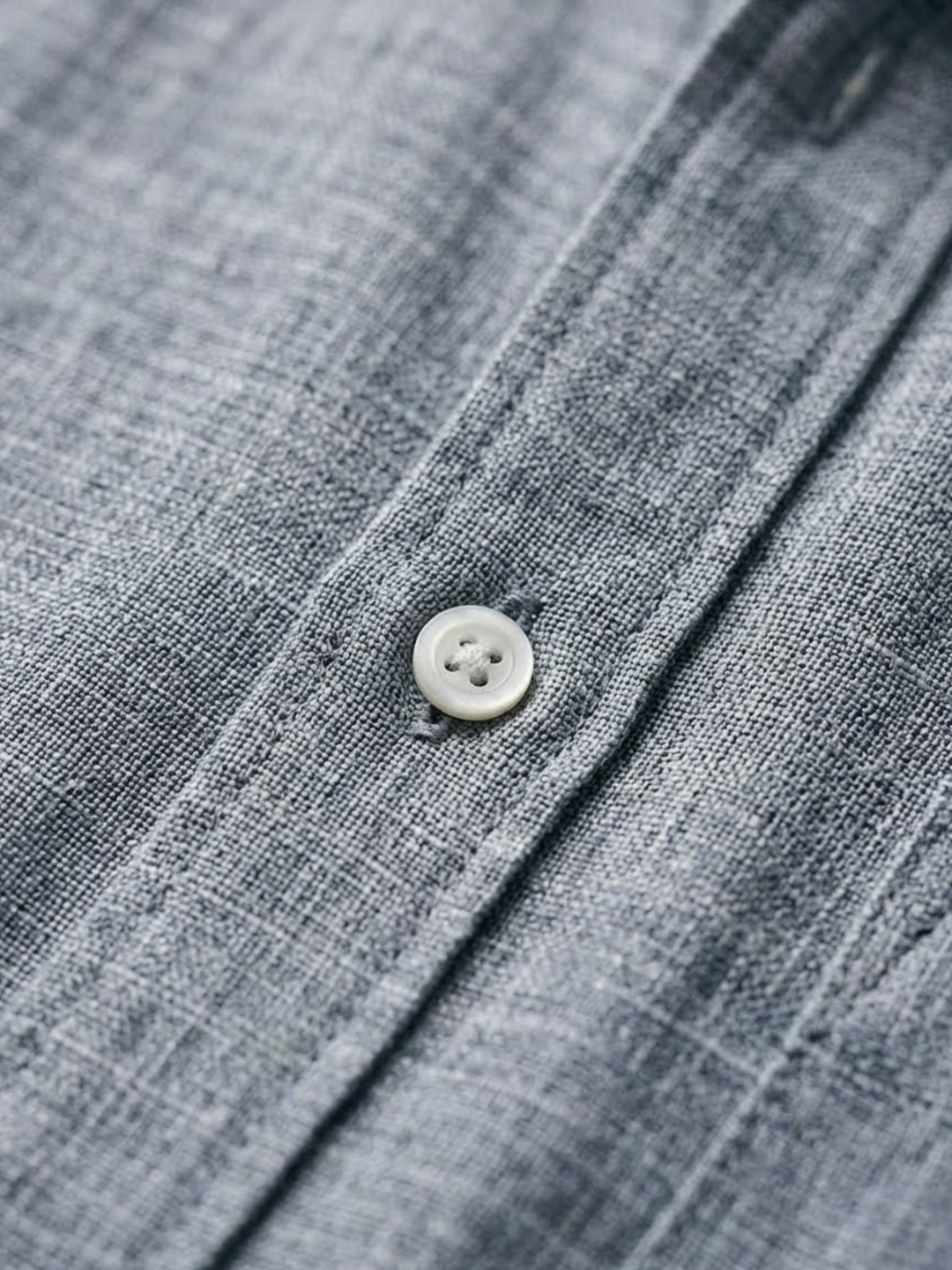 Men’s Linen Shirt Breathable Summer Button-Up Classic Fit