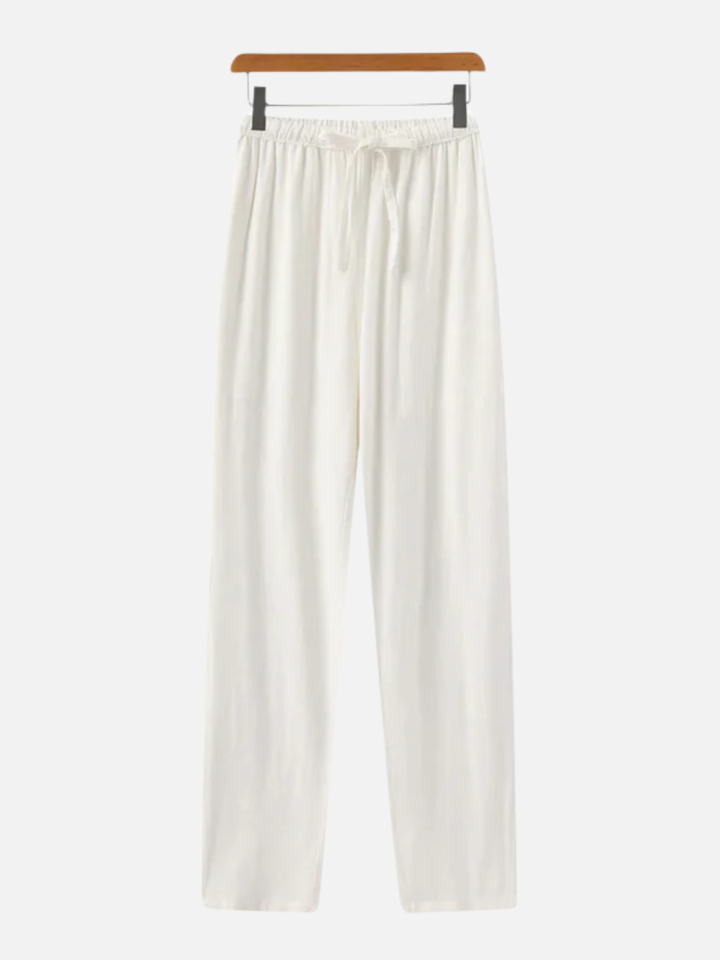 Men’s Lightweight Linen Pants Relaxed Summer Trousers
