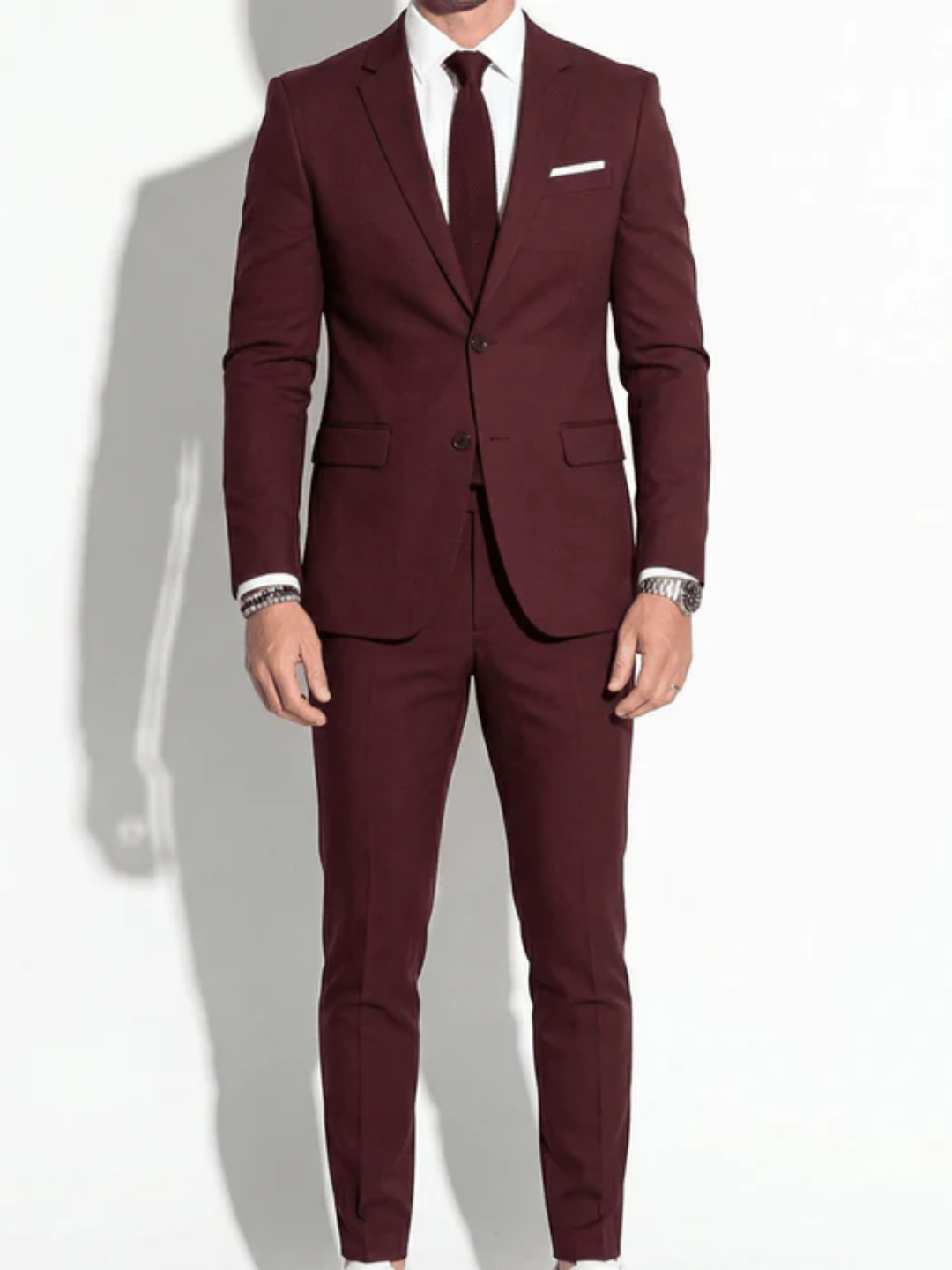 Men's slim fit wedding suit for groom modern tailored fit
