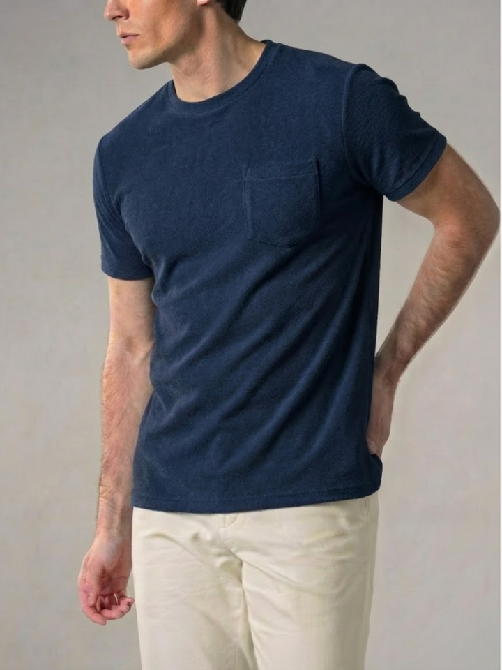 Men’s Polo Shirt – Comfortable Terry Towelling Fabric – Elegant Fit