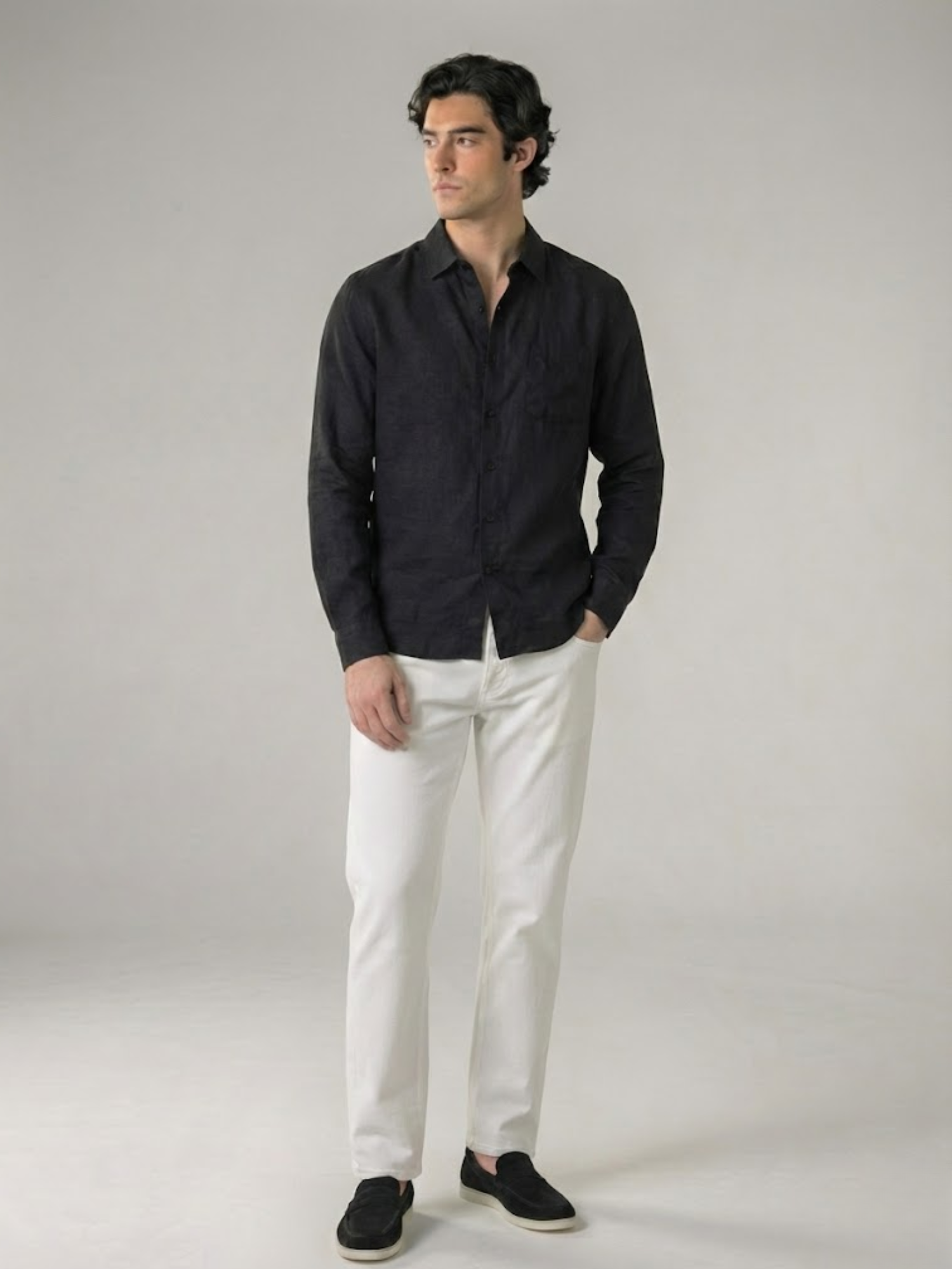 Linen Shirt Men’s Timeless Comfort Slim Fit Summer Top