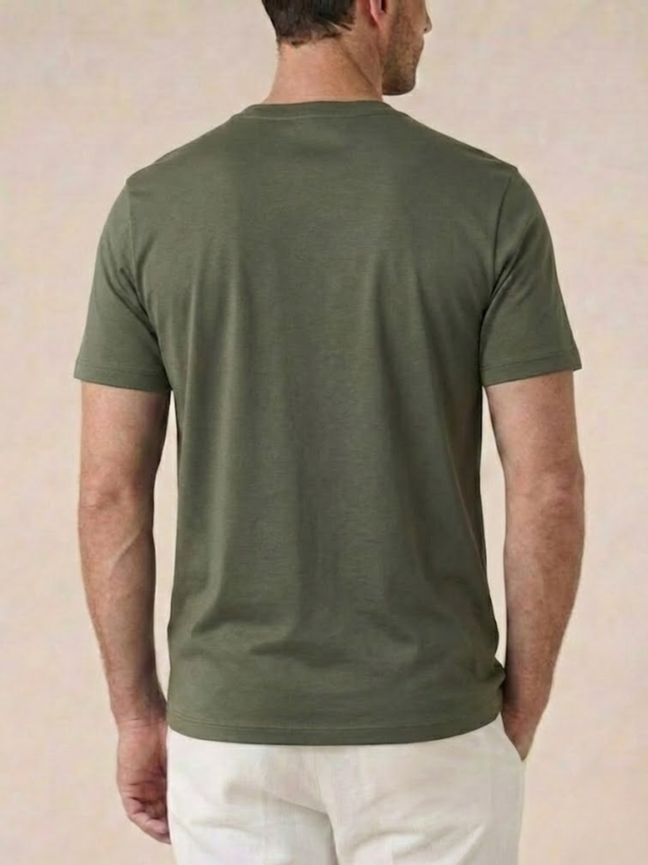 Men’s Premium Egyptian Cotton T-Shirt Soft Crew Neck Basic