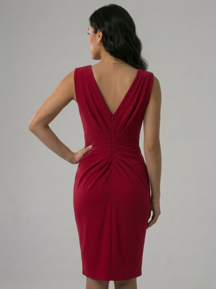 Women’s Formal Midi Dress Fitted Elegant Night Wear