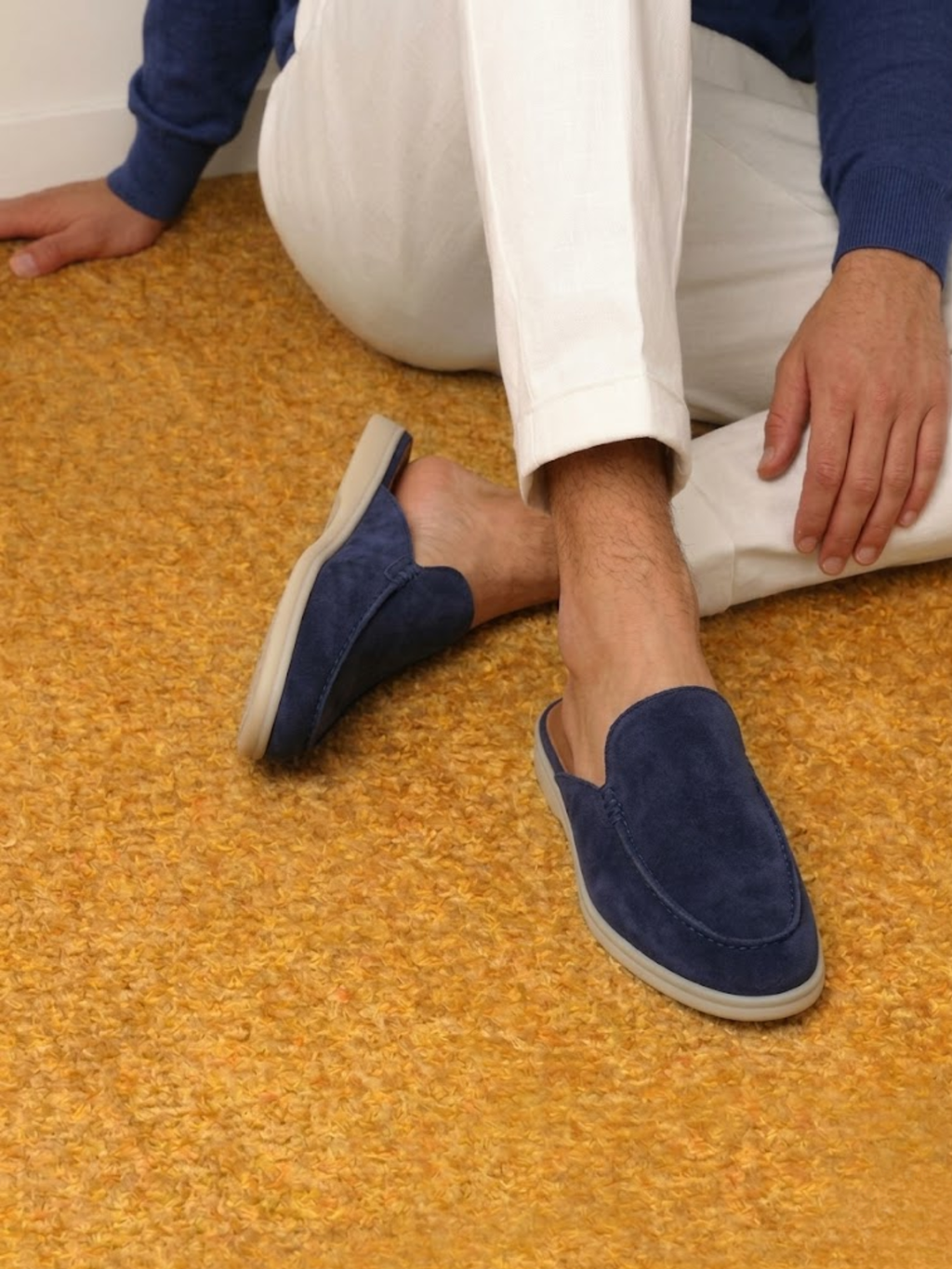 Men’s Slip-On Suede Mules – Premium Comfort Everyday Shoe