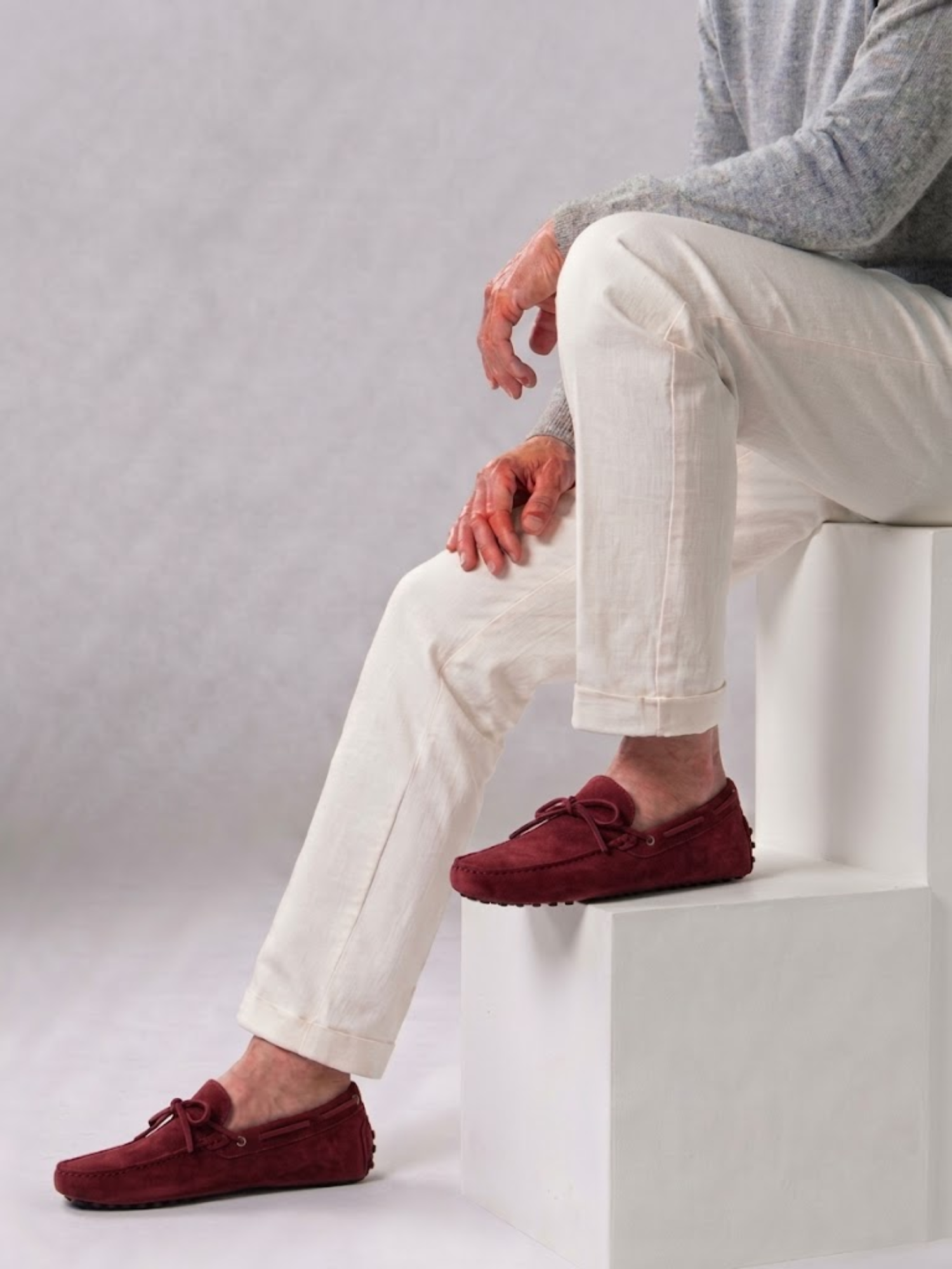 Men’s Suede Driving Shoes Soft Sole Comfortable Slip-On