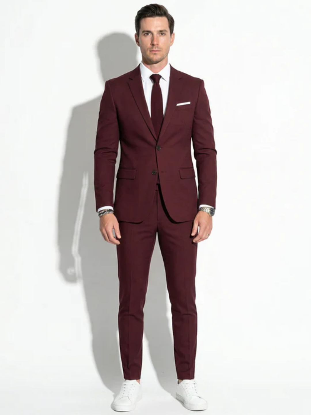 Men's slim fit wedding suit for groom modern tailored fit