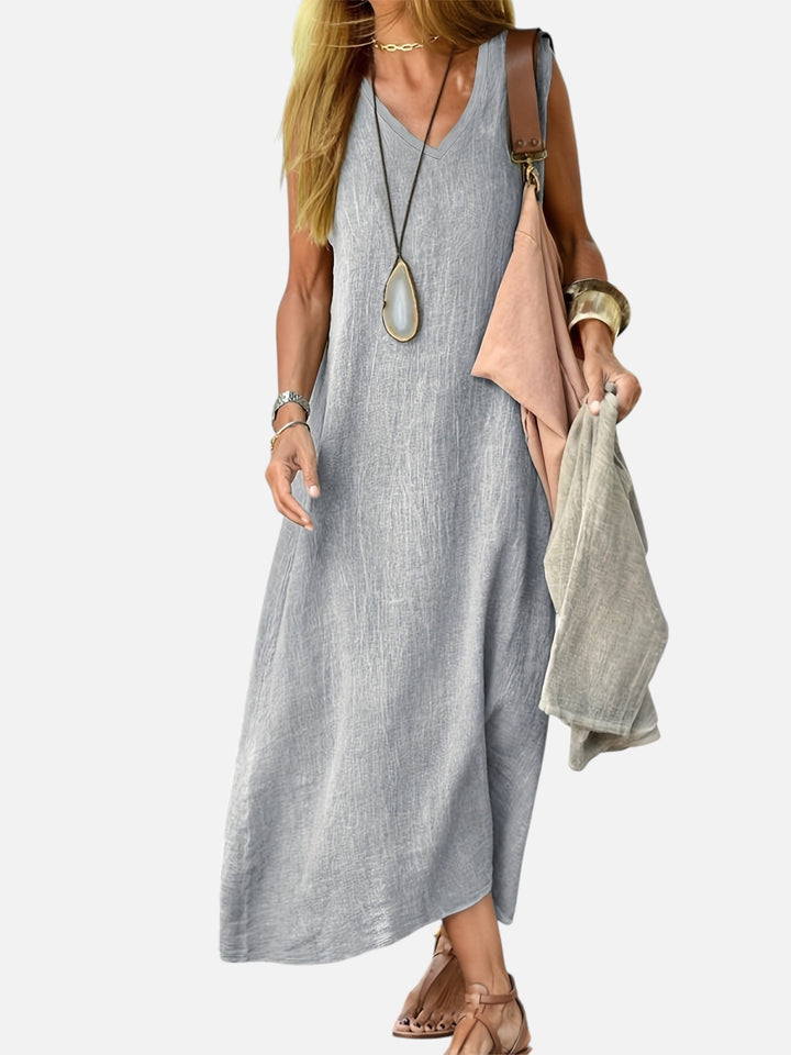Women’s Maxi Summer Dress Sleeveless Loose Fit Lightweight
