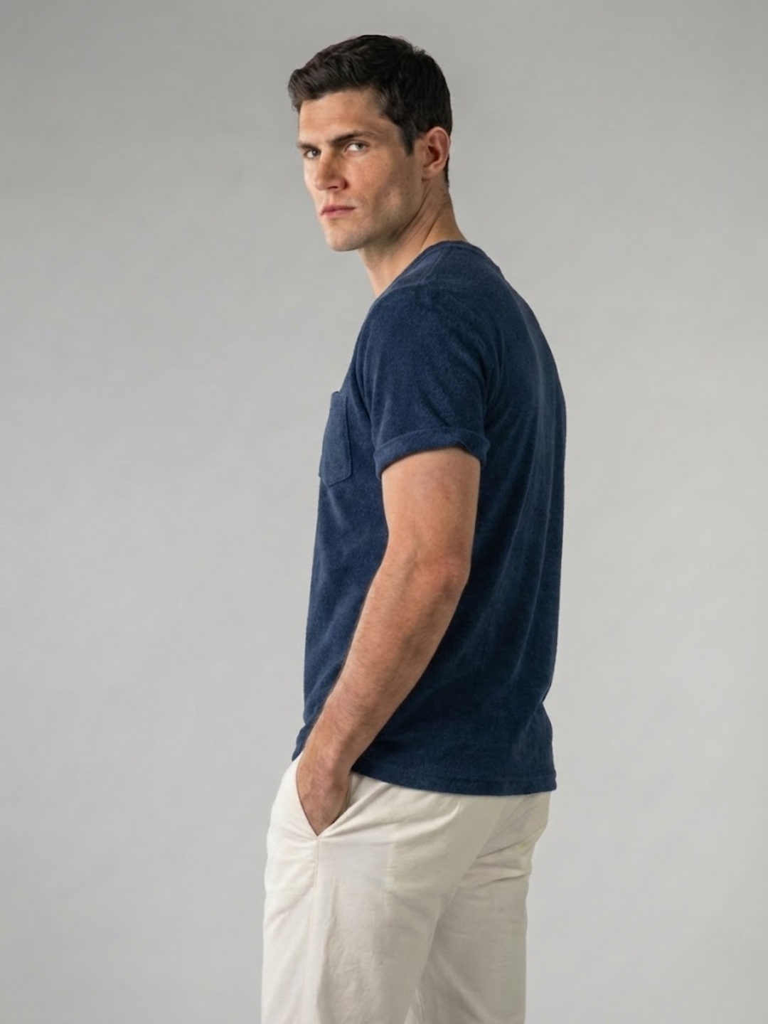 Men’s Polo Shirt – Comfortable Terry Towelling Fabric – Elegant Fit