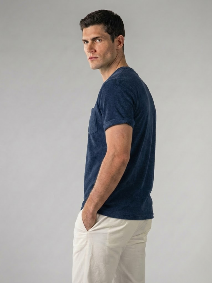 Men’s Polo Shirt – Comfortable Terry Towelling Fabric – Elegant Fit
